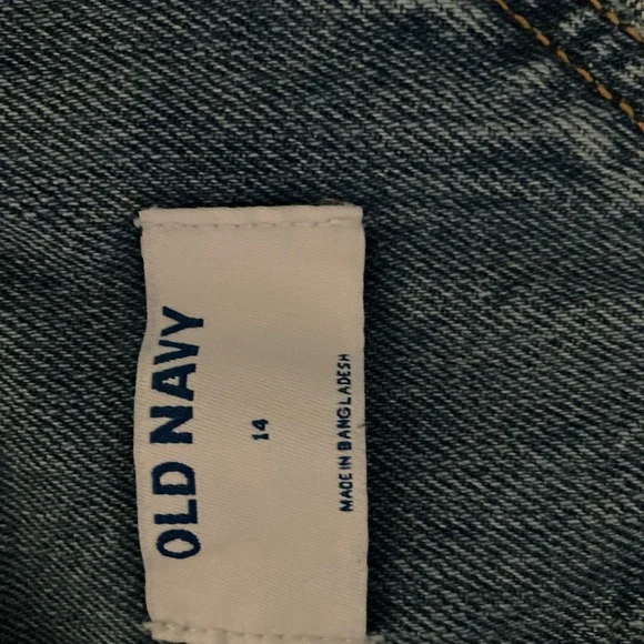 Old Navy Light Blue Denim Overalls large/14 - Picture 10 of 11